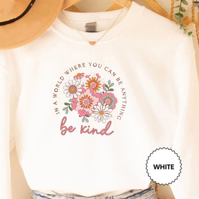 Pretty floral cotton sweatshirt