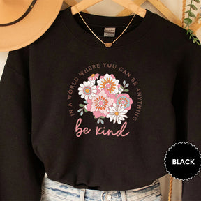 Pretty floral cotton sweatshirt