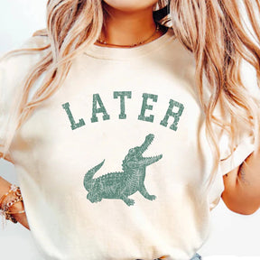 Funny Womens Shirt,Cute women's Shirt，Crocodile Shirt