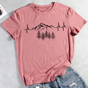 Heartbeat for mountains T-shirt Tee