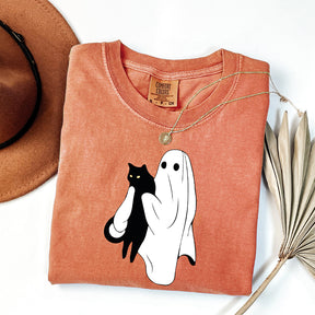 Ghost Cat Halloween T-Shirt