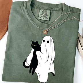 Ghost Cat Halloween T-Shirt