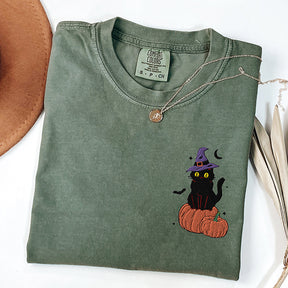 Cat Pumpkin Halloween T-Shirt