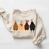 Сute Christmas Chickens Sweatshirt