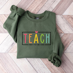 Teacher Print Sweatshirt