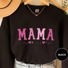 Personalized Mom Sweatshirt, Custom Mama Sweatshirt