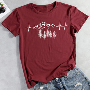 Heartbeat for mountains T-shirt Tee