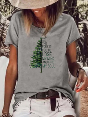 And Into The Forest hiking Raw Hem Tee