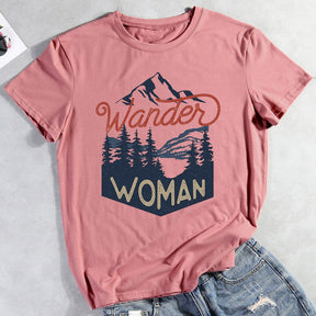 Wander Woman Go Hiking Retro Design T-Shirt