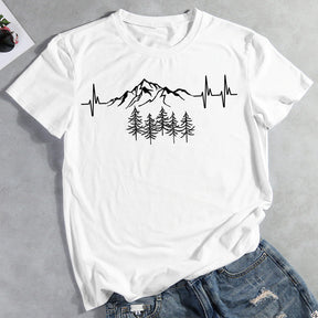 Heartbeat for mountains T-shirt Tee