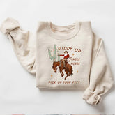 Giddy Up Jingle Horse Pick Up Your Feet Sweatshirt