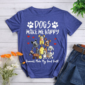 Les chiens me rendent heureux T-shirt-07562 