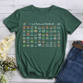 HYC -62 National Parks Map T-shirt