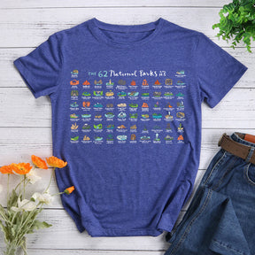 HYC -62 National Parks Map T-shirt