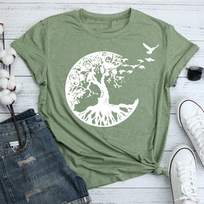 Tree and Camping T-shirt Tee