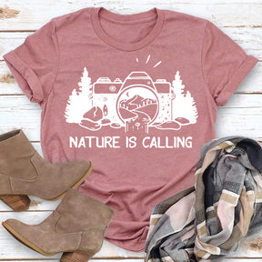 Nature is calling hikingT-shirt Tee