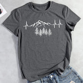 Heartbeat for mountains T-shirt Tee