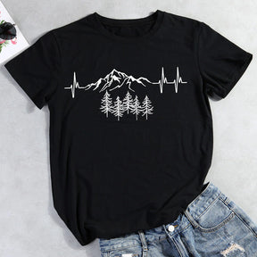 Heartbeat for mountains T-shirt Tee