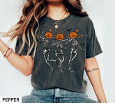 Skull Pumpkin Head Halloween T-shirt