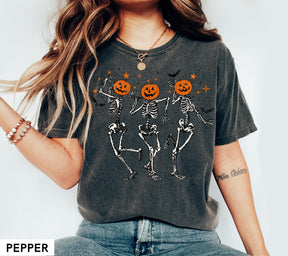 Skull Pumpkin Head Halloween T-shirt