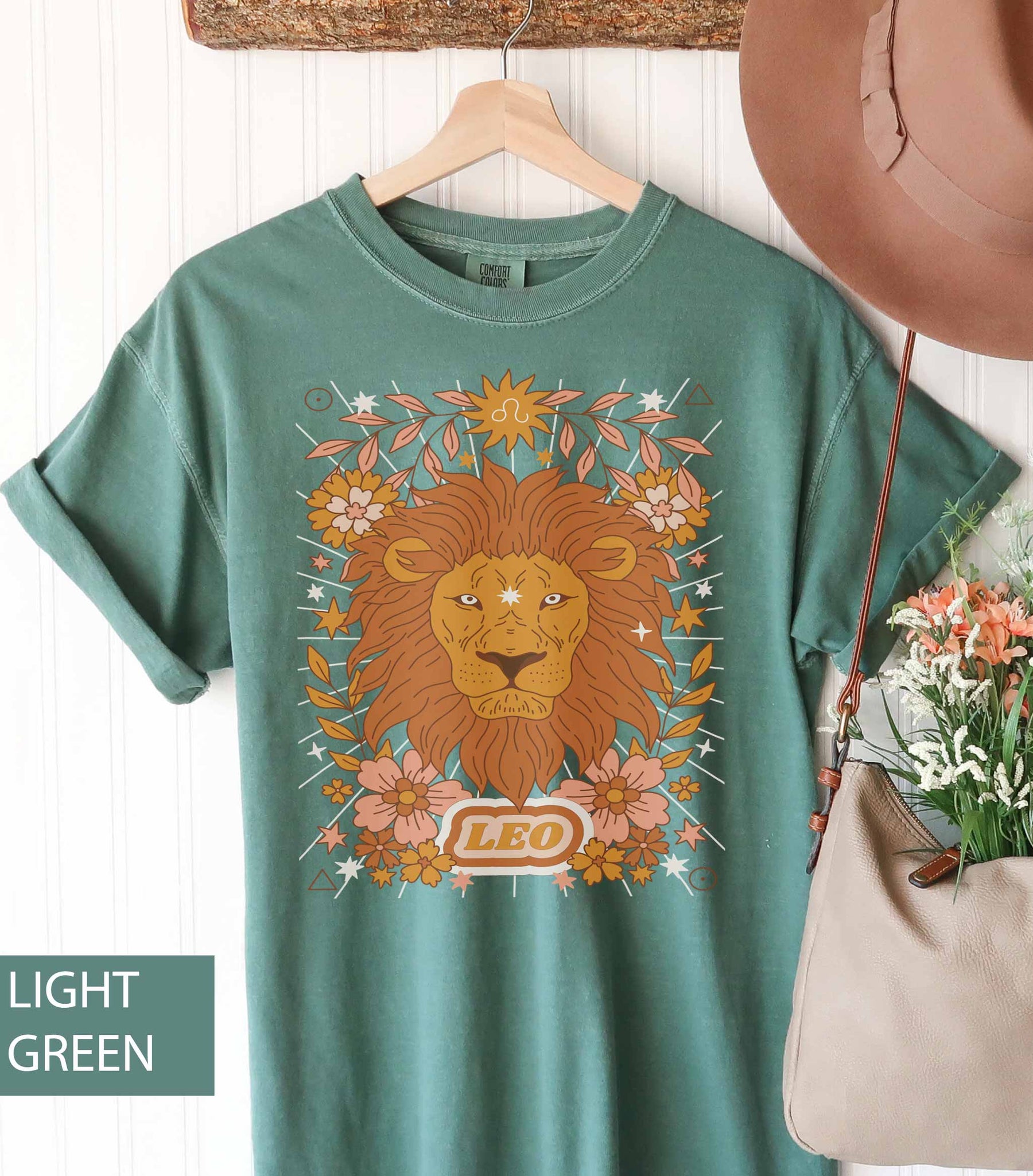 Leo Star Retro Vintage Zodiac Inspired T-Shirt