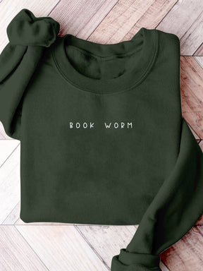 Bookworm Bookish Book Club Print Casual Sweatshirt