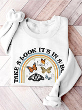 Take A Look, It's In A Book, Rainbow Funny Teacher Appreciation Print Casual Sweatshirt