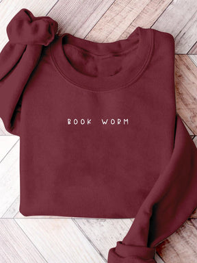 Bookworm Bookish Book Club Print Casual Sweatshirt